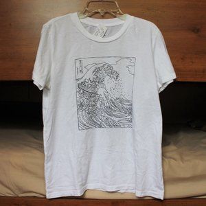 PACSUN Off-White Tsunami T-Shirt Size S NWT